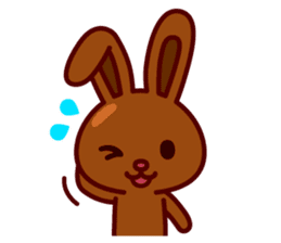 Chocolate Rabbit Pulpy sticker #6905132