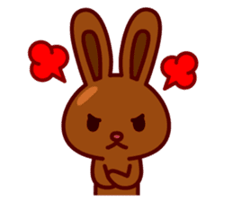 Chocolate Rabbit Pulpy sticker #6905134
