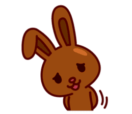 Chocolate Rabbit Pulpy sticker #6905138