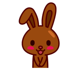 Chocolate Rabbit Pulpy sticker #6905144
