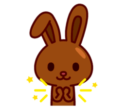 Chocolate Rabbit Pulpy sticker #6905146