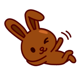 Chocolate Rabbit Pulpy sticker #6905151