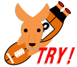 Rugby Sticker(Wallaby) sticker #6906764