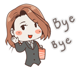 The real life in office of Ngamsri (EN) sticker #6907026