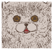 THE CAT which looks like a CAT Sticker sticker #6907520