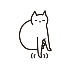Silent cat sticker #6907559