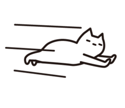 Silent cat sticker #6907561