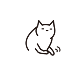 Silent cat sticker #6907565