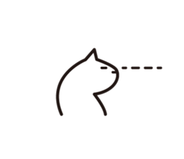 Silent cat sticker #6907567