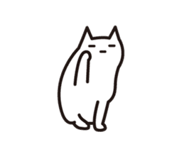 Silent cat sticker #6907573