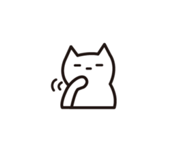 Silent cat sticker #6907576