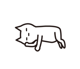 Silent cat sticker #6907578