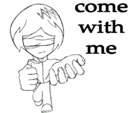 Cartoon Boy anime drawing V.2 sticker #6908123