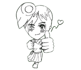 Cartoon Boy anime drawing V.2 sticker #6908124