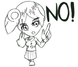 Cartoon Boy anime drawing V.2 sticker #6908126