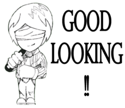 Cartoon Boy anime drawing V.2 sticker #6908129