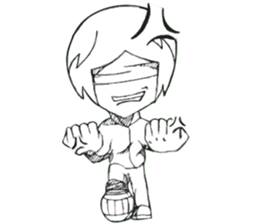 Cartoon Boy anime drawing V.2 sticker #6908133