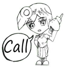 Cartoon Boy anime drawing V.2 sticker #6908134