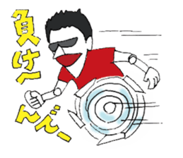 Store manager Robot of a sport lover2 sticker #6908483