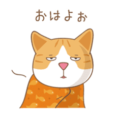 American Shorthair & Red-tabby White Cat sticker #6909312
