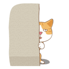 American Shorthair & Red-tabby White Cat sticker #6909331