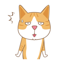 American Shorthair & Red-tabby White Cat sticker #6909342
