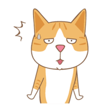 American Shorthair & Red-tabby White Cat sticker #6909342