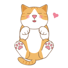 American Shorthair & Red-tabby White Cat sticker #6909345