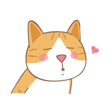 American Shorthair & Red-tabby White Cat sticker #6909346