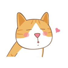 American Shorthair & Red-tabby White Cat sticker #6909346