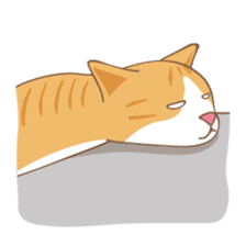 American Shorthair & Red-tabby White Cat sticker #6909348
