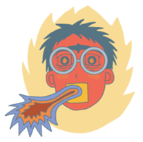 Nerdy Glasses sticker #6910049