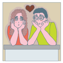 Nerdy Glasses sticker #6910056