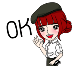 cute army,air force,police and navy (EN) sticker #6910353