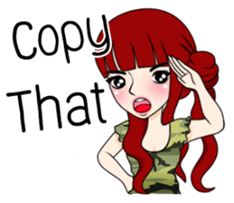 cute army,air force,police and navy (EN) sticker #6910358