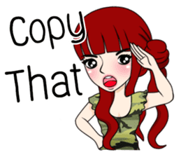 cute army,air force,police and navy (EN) sticker #6910358