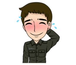 cute army,air force,police and navy (EN) sticker #6910364