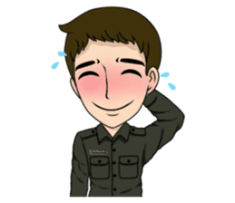 cute army,air force,police and navy (EN) sticker #6910364