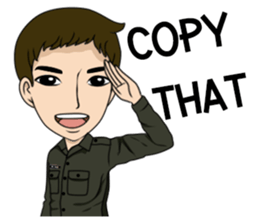 cute army,air force,police and navy (EN) sticker #6910367