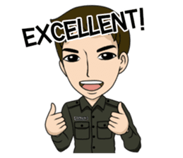 cute army,air force,police and navy (EN) sticker #6910368