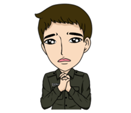 cute army,air force,police and navy (EN) sticker #6910369