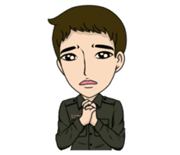 cute army,air force,police and navy (EN) sticker #6910369