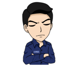 cute army,air force,police and navy (EN) sticker #6910373