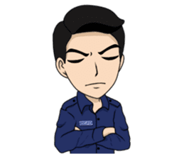 cute army,air force,police and navy (EN) sticker #6910373