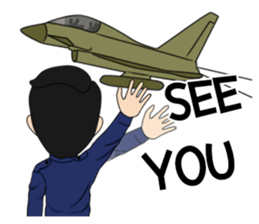 cute army,air force,police and navy (EN) sticker #6910375