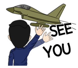 cute army,air force,police and navy (EN) sticker #6910375