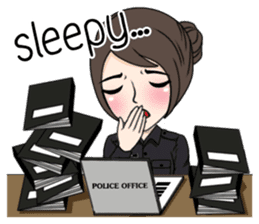 cute army,air force,police and navy (EN) sticker #6910376