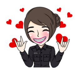 cute army,air force,police and navy (EN) sticker #6910378