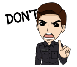 cute army,air force,police and navy (EN) sticker #6910382