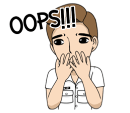 cute army,air force,police and navy (EN) sticker #6910384